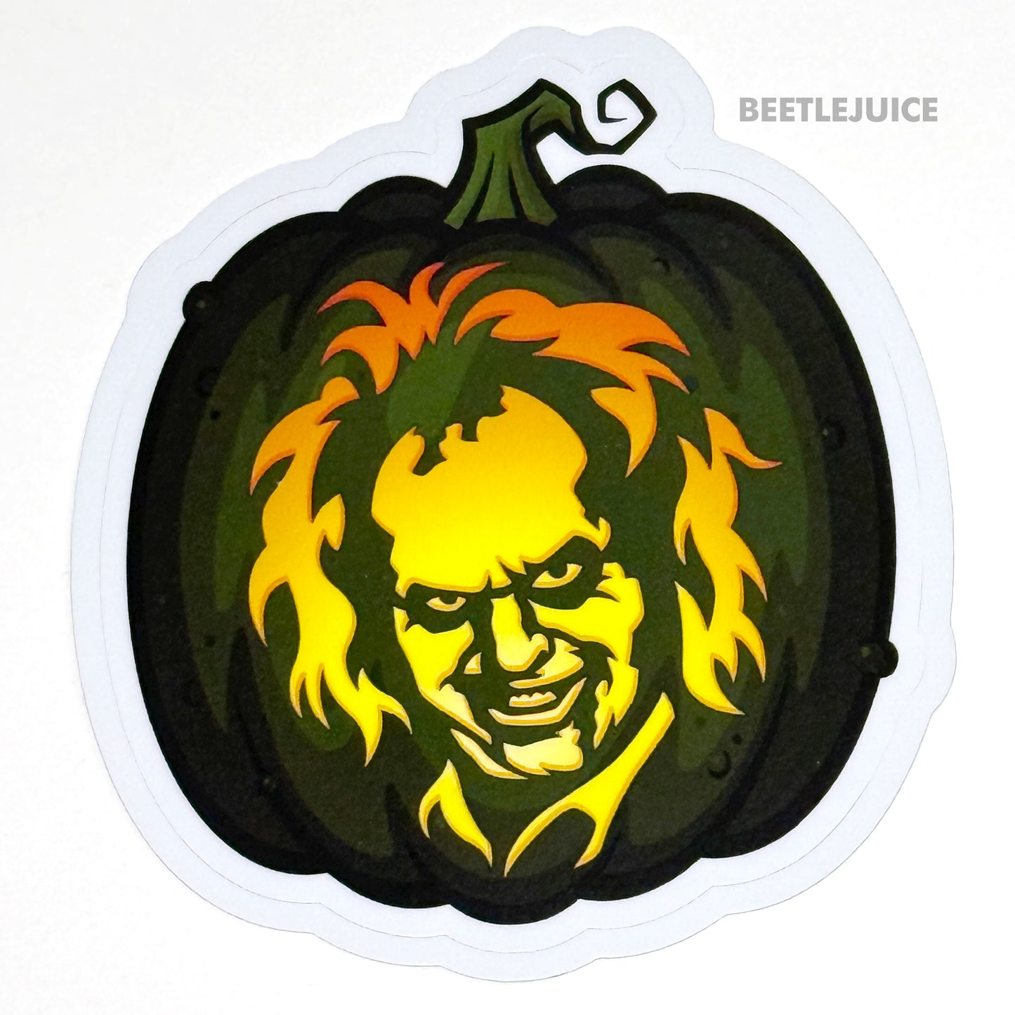 Beetlejuice Pumpkin Stickers