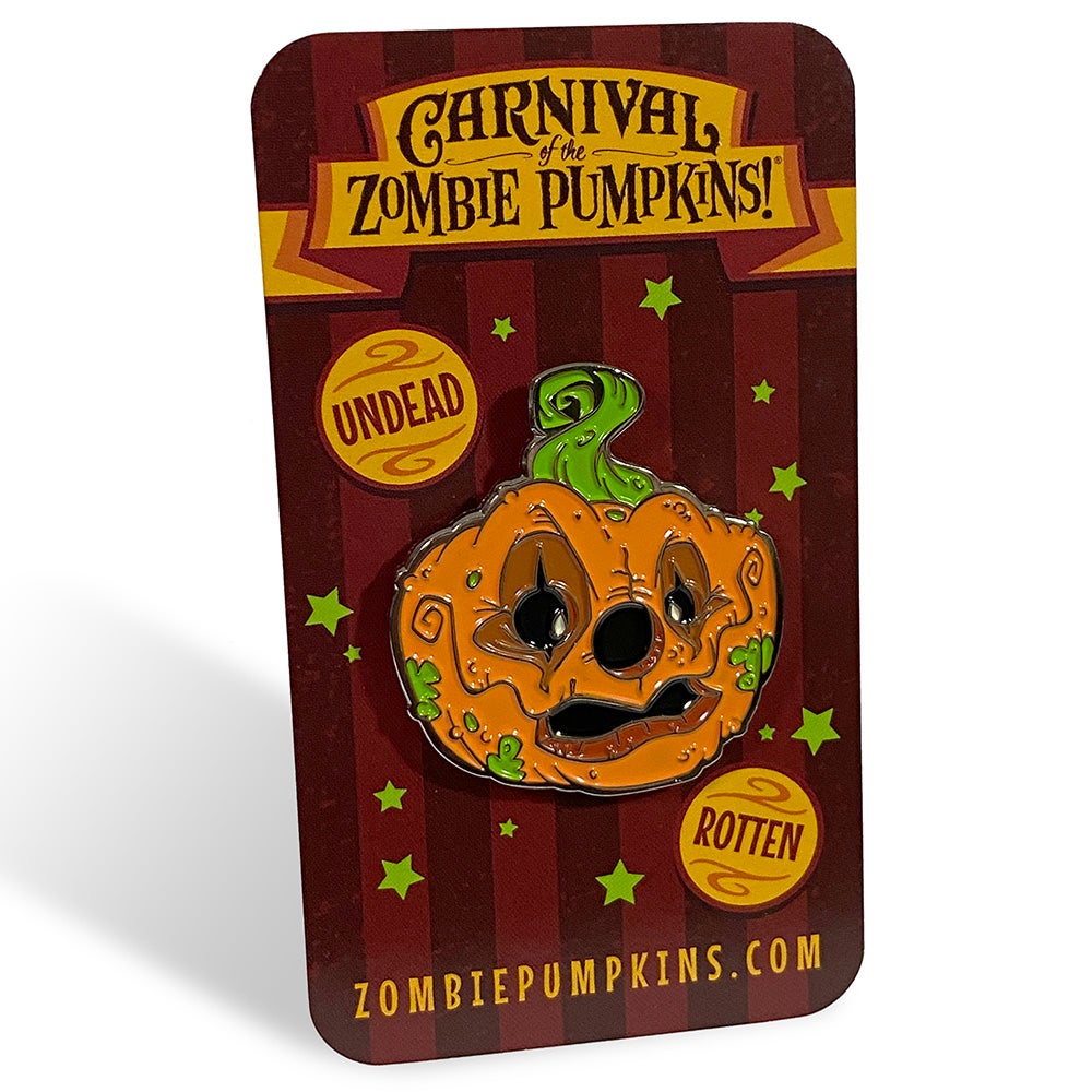 Carnival of the Zombie Pumpkins! - Enamel Lapel Pin