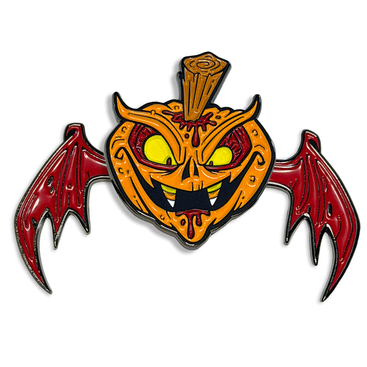 Blood of the Zombie Pumpkins! - Enamel Lapel Pin