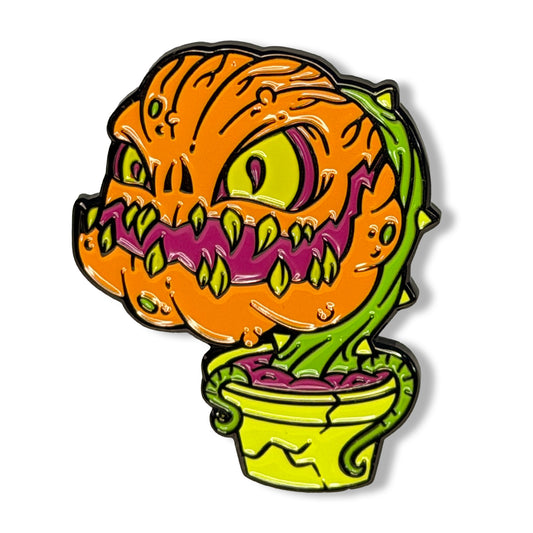 Island of the Zombie Pumpkins! - Enamel Lapel Pin