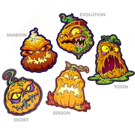 Zombie Pumpkins Mascot Stickers