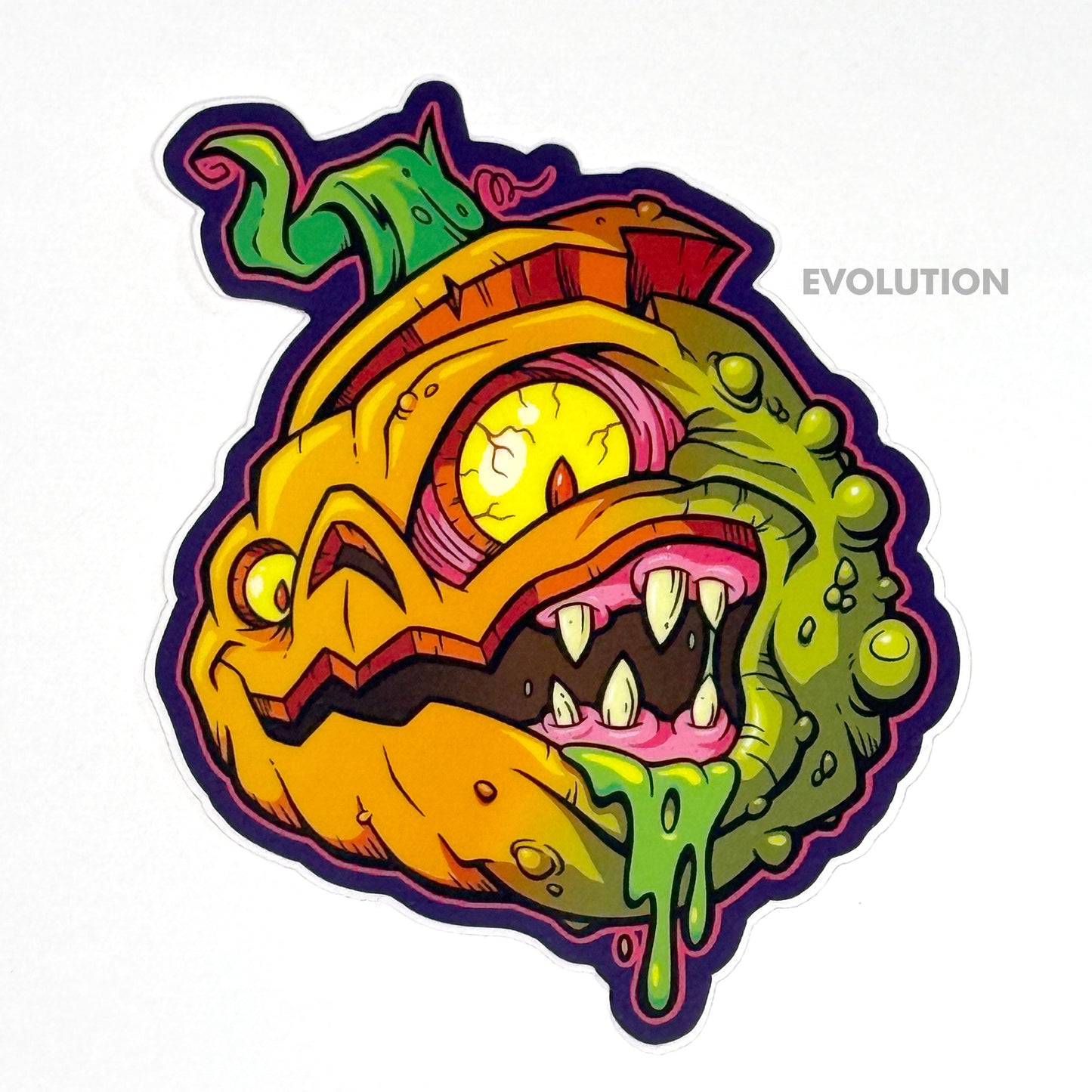 Zombie Pumpkins Mascot Stickers