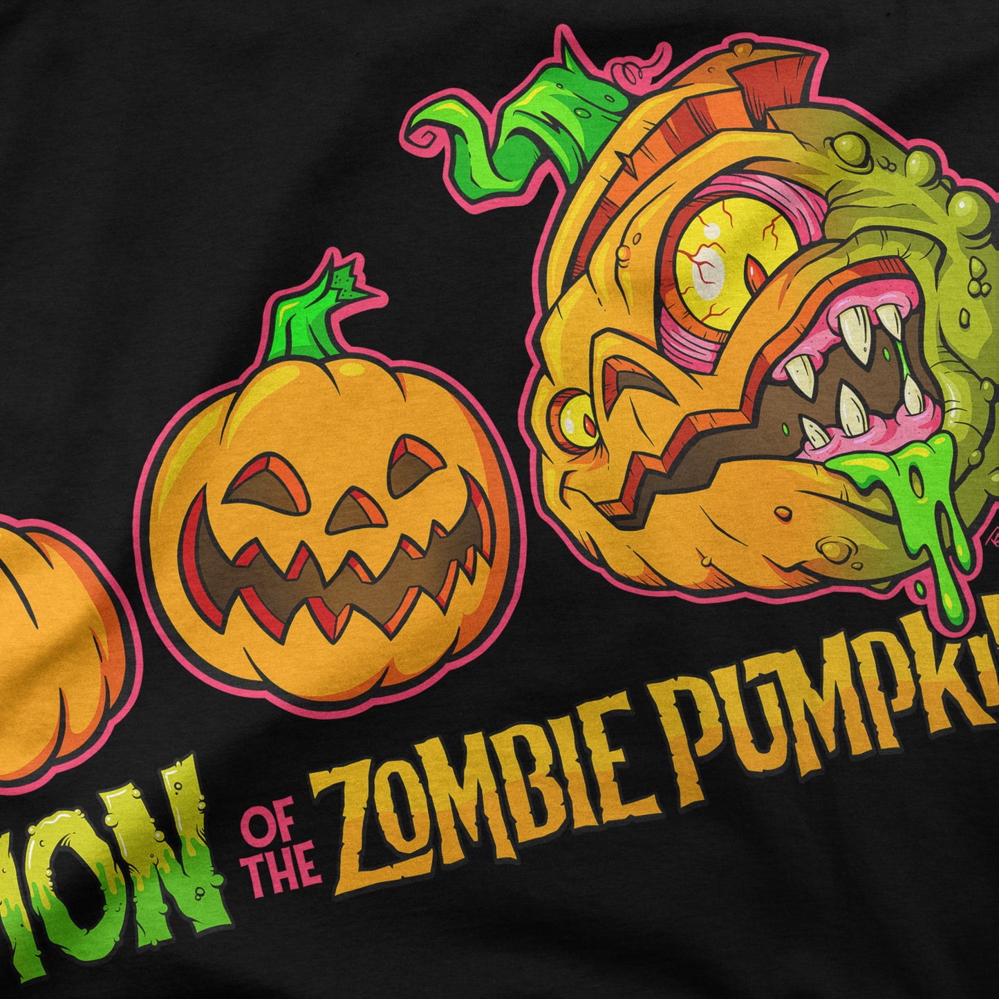 Evolution of the Zombie Pumpkins! - T-Shirt