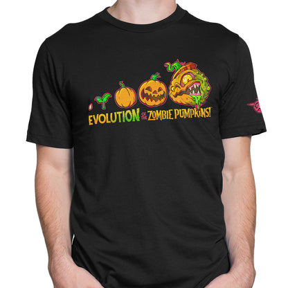 Evolution of the Zombie Pumpkins! - T-Shirt
