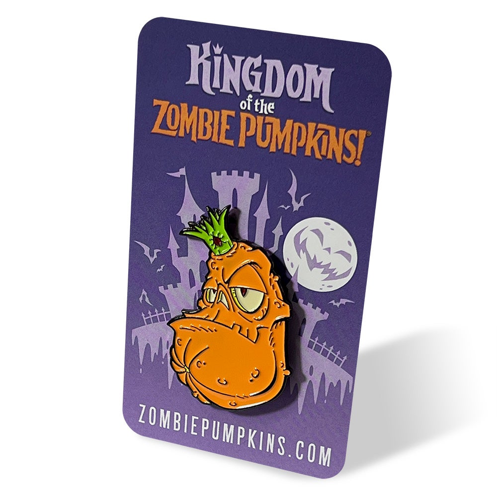 Kingdom of the Zombie Pumpkins! - Enamel Lapel Pin